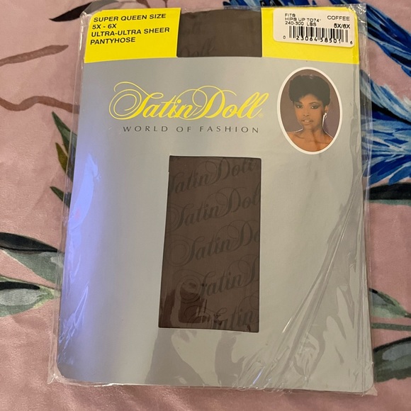 ✨Satin Doll pantyhose ultra ultra sheer coffee size 5X/6X✨ - Picture 1 of 4